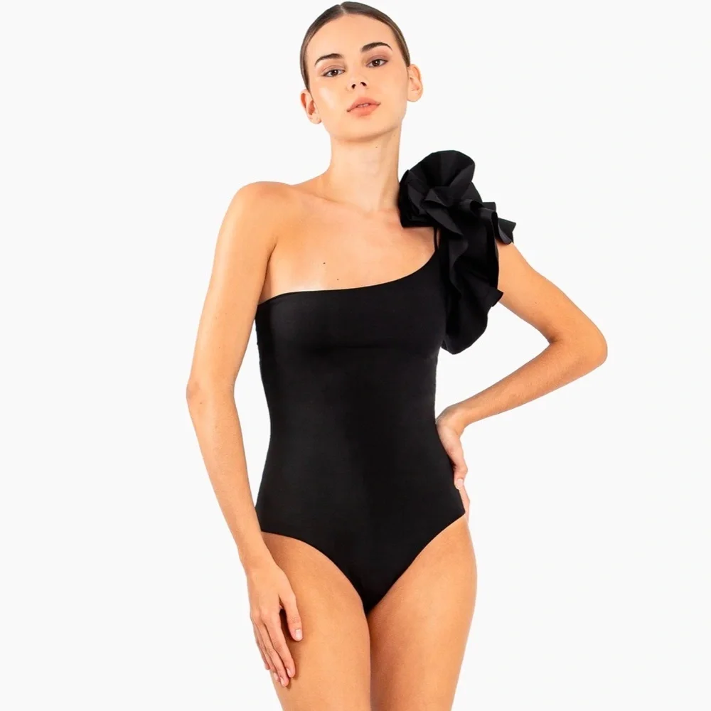 Maygel Coronel Bruma Black Swimsuit One Size Fits S M L